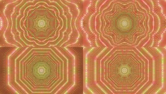 抽象发光点3D插图DJ Visual高清在线视频素材下载