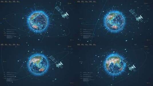 互联网5G大数据科技地球高清在线视频素材下载