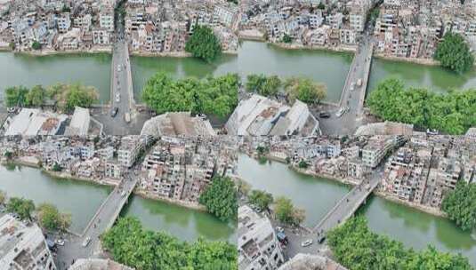 阳江老城区西濑古街南恩路漠阳江0258高清在线视频素材下载