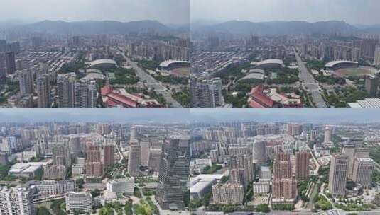 合集福建莆田城市商务区航拍高清在线视频素材下载