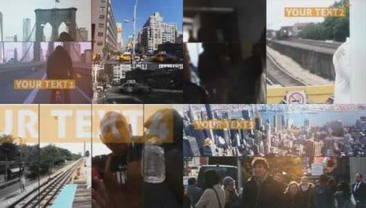 动态时尚城市开放器活动宣传片AE模板高清AE视频素材下载