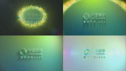 粒子光线logo动画高清AE视频素材下载