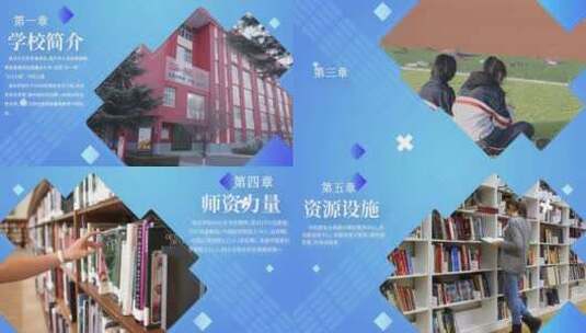 简洁清新大学招生简章宣传展示AE模板高清AE视频素材下载