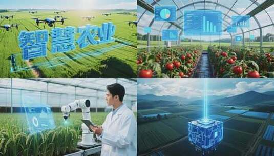 高科技智慧温室农业监测高清在线视频素材下载