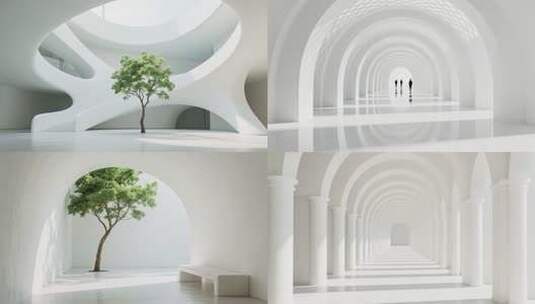 现代极简风格建筑与室内设计展示高清在线视频素材下载