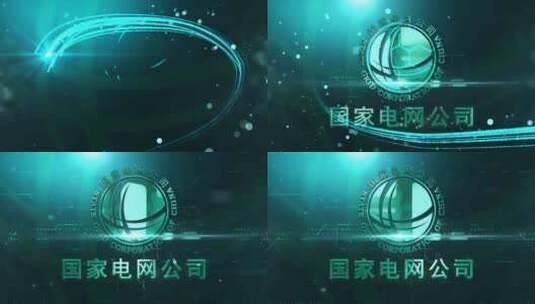 科技电流logo_ae模板(无插件高清AE视频素材下载