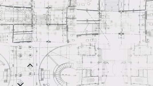 建筑蓝图背景高清在线视频素材下载
