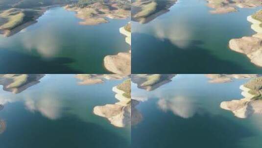 无人机拍摄的水体高清在线视频素材下载
