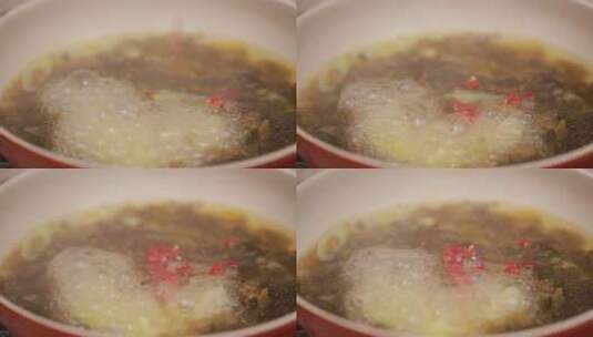 酸菜鱼底料 (3)高清在线视频素材下载