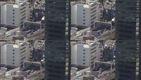 东京高速公路上的交通高清在线视频素材下载
