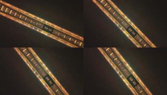航拍卢浦大桥高清在线视频素材下载
