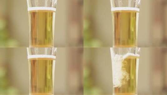啤酒杯倒啤酒扎啤泡沫高清在线视频素材下载