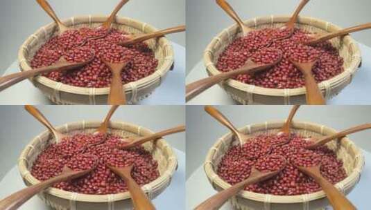 红豆赤小豆豆子高清在线视频素材下载