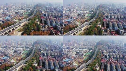 武汉长江大桥航拍3高清在线视频素材下载