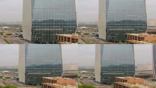 航拍广东佛山南海金融中心高楼高清在线视频素材下载