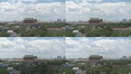 北京城市延时钟楼鼓楼高清在线视频素材下载
