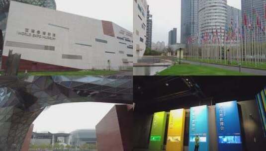上海世博会博物馆4K实拍原素材14分钟高清在线视频素材下载