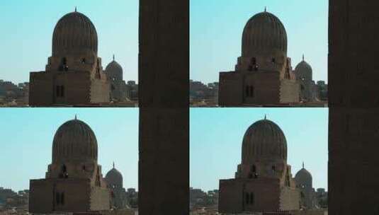 土黄色的开罗城高清在线视频素材下载