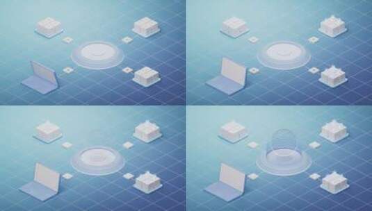 电子科技数字信息概念球体3D渲染高清在线视频素材下载