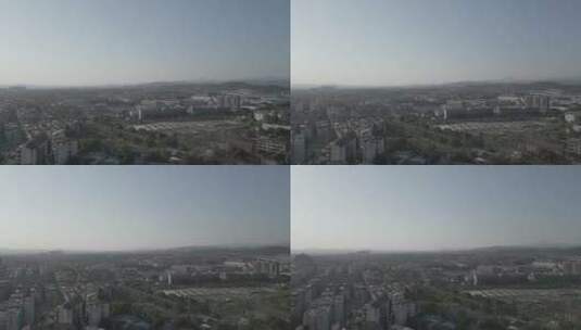 航拍：发展中的四线城市高清在线视频素材下载
