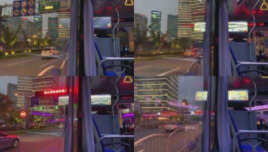 城市夜景车流4k高清在线视频素材下载
