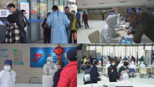 疫情上海基层防疫工作大白社区志愿者助老高清在线视频素材下载