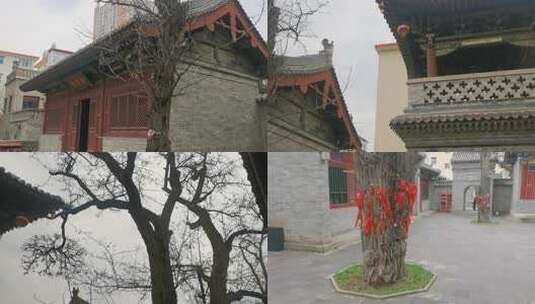 中国寺庙（无滤镜，可调色）高清在线视频素材下载