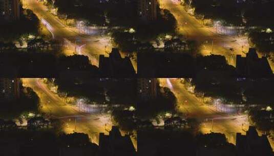 4K城市夜晚车流延时摄影高清在线视频素材下载