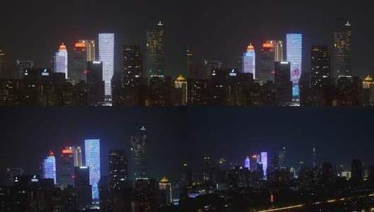 6992 南京 新街口 夜景高清在线视频素材下载