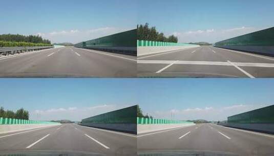 4k 自驾在高速公路高清在线视频素材下载