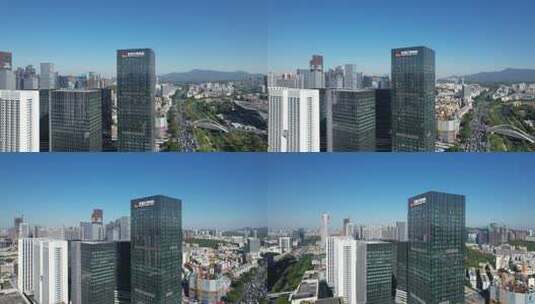 深圳南山区智谷产业园航拍高清在线视频素材下载