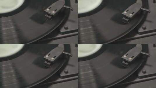 旋转的老式唱机高清在线视频素材下载