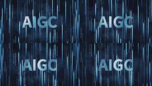 AIGC与数字科技背景3D渲染高清在线视频素材下载