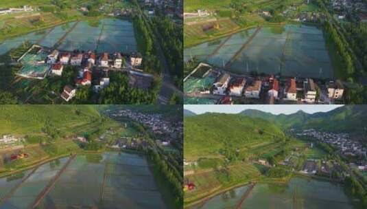 浙江湖州安吉余村景区青山绿水两山论发源地高清在线视频素材下载