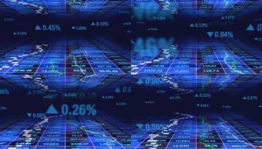 全球金融数据的展示数据增长高清在线视频素材下载