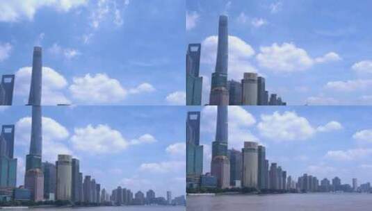 白天 上海 外滩 车右 空镜 影视 素材高清在线视频素材下载