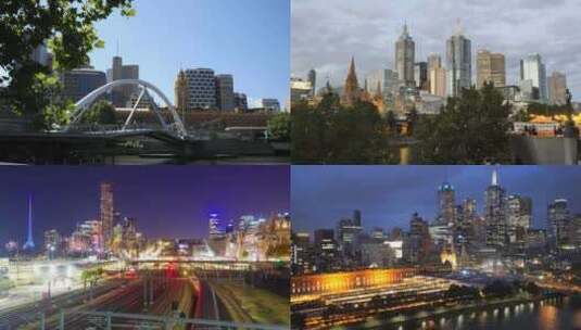 [合集] 墨尔本 澳大利亚城市 白天到黑夜高清在线视频素材下载