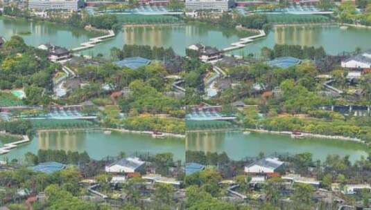 武汉动物园和墨水湖风光高清在线视频素材下载