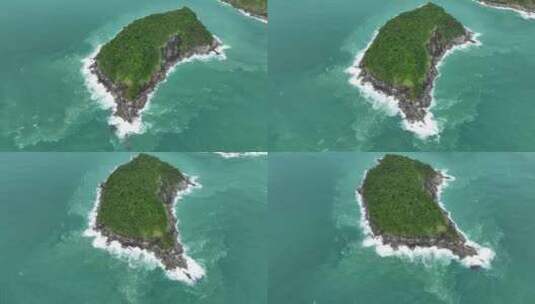 航拍泰国普吉岛本岛及周边海岛自然风光高清在线视频素材下载
