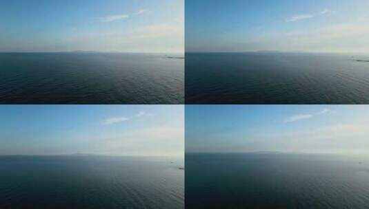 葫芦岛兴城觉华岛海面航拍高清在线视频素材下载