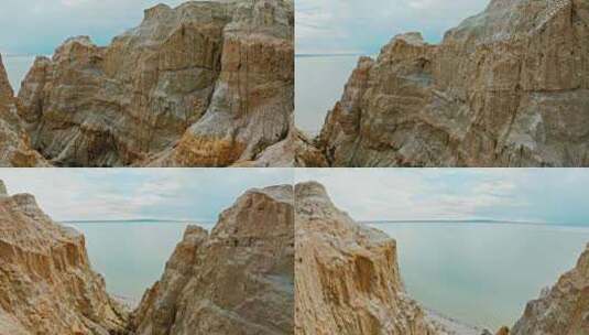 新疆海上魔鬼城高清在线视频素材下载