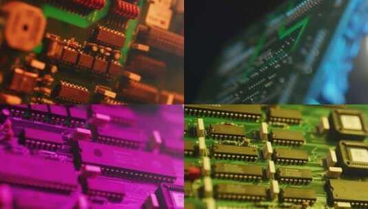 芯片半导体电路板高科技高清在线视频素材下载