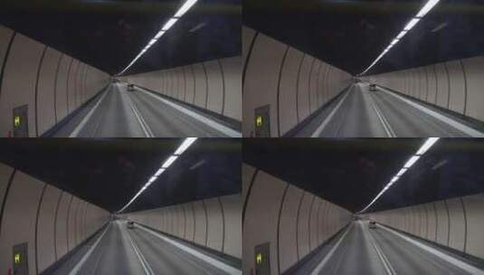 香港隧道内场景高清在线视频素材下载