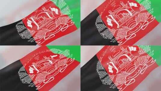 阿富汗国旗高清在线视频素材下载