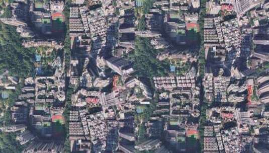 深圳城市建筑马路风景航拍高清在线视频素材下载