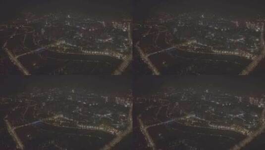 4k大邑县夜景视频素材原片2高清在线视频素材下载