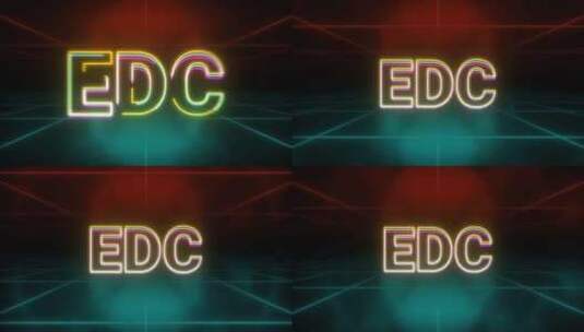 EDC动画复古背景高清在线视频素材下载