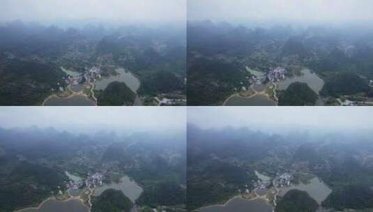 广西桂林乡道风景航拍乡村公路4K高清在线视频素材下载