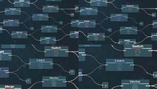 神经网络模型概念高清在线视频素材下载
