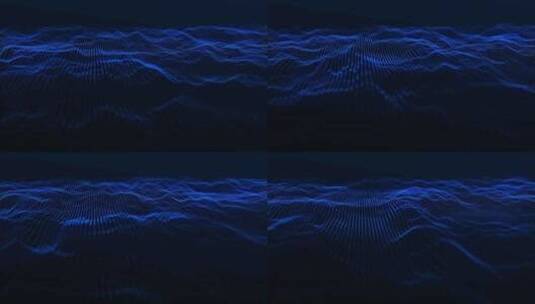 动态波的抽象背景。未来点波。声波可视化高清在线视频素材下载